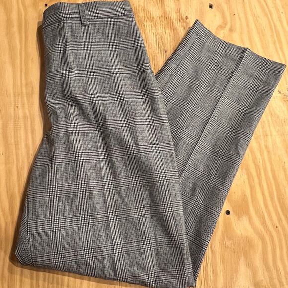 NWT Rafaella Petites Glen Plaid Woolmark Stretch Dress Pants Gray 10P Workwear - Picture 2 of 13